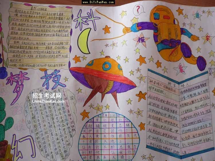 小学生科技手抄报:科技梦幻